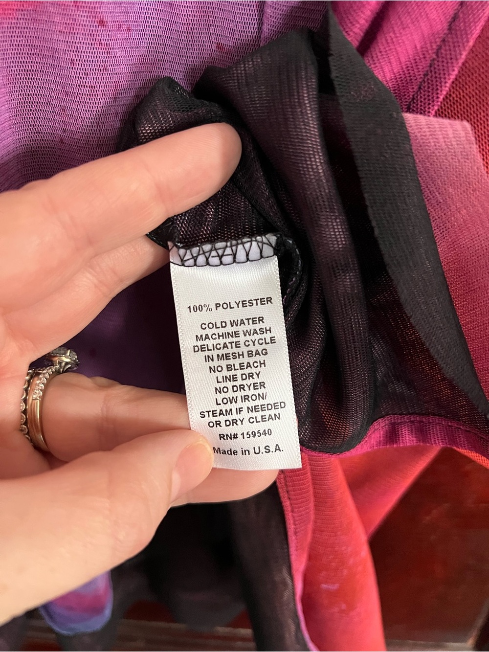 Lisa Bayne Women’s Sheer Art to Wear Top Size XS/S - Picture 5 of 8